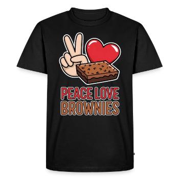 Brownies Dire Pâtisserie Drôle Brownie Cadeau - T-shirt Premium bio Homme - noir - Devant - Nico (187cm)