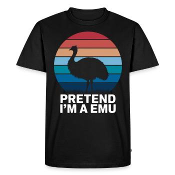 Emu Dire Australie Emus Drôle Cadeau D’émeu - T-shirt Premium bio Homme - noir - Devant - Nico (187cm)
