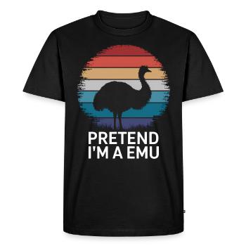 Emu Dire Australie Emus Drôle Cadeau D’émeu - T-shirt Premium bio Homme - noir - Devant - Nico (187cm)