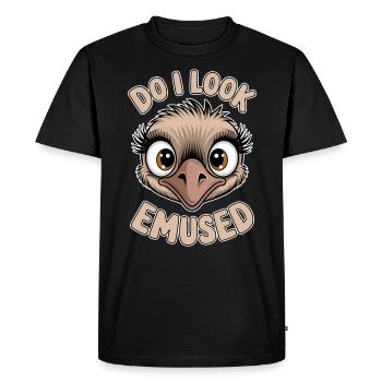Emu Dire Australie Emus Drôle Cadeau D’émeu - T-shirt Premium bio Homme - noir - Devant - Nico (187cm)
