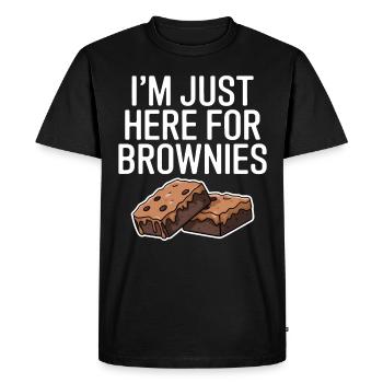 Brownies Dire Pâtisserie Drôle Brownie Cadeau - T-shirt Premium bio Homme - noir - Devant - Nico (187cm)