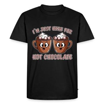 Cocoa Saying Hot Chocolate Fun Cocoa Gift - Men's Premium Organic T-Shirt - black - Front - Nico (187cm)