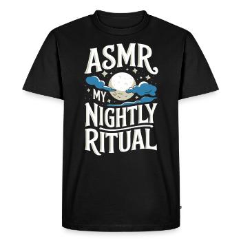 Dire ASMR déclenche des picotements Drôle Cadeau ASMR - T-shirt Premium bio Homme - noir - Devant - Nico (187cm)