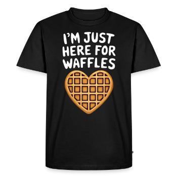 Gaufres Dire Dessert Drôle Gaufres Cadeau - T-shirt Premium bio Homme - noir - Devant - Nico (187cm)