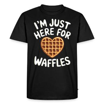 Gaufres Dire Dessert Drôle Gaufres Cadeau - T-shirt Premium bio Homme - noir - Devant - Nico (187cm)