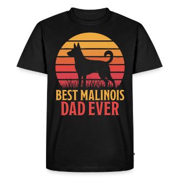 Belgian Shepherd Saying Malinois Gift - Men's Premium Organic T-Shirt - black - Front - Nico (187cm)