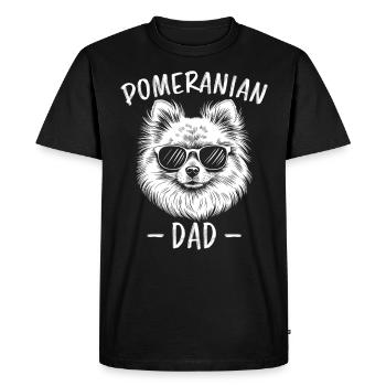 Pomeranian Saying Dog Funny Pomeranian Gift - Men's Premium Organic T-Shirt - black - Front - Nico (187cm)
