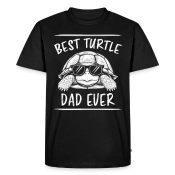 Turtle Saying Funny Turtles Gift - Men's Premium Organic T-Shirt - black - Front - Nico (187cm)