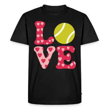 Tennis Disant Joueur de Tennis Drôle Tennis Cadeau - T-shirt Premium bio Homme - noir - Devant - Nico (187cm)