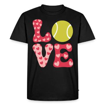 Tennis Disant Joueur de Tennis Drôle Tennis Cadeau - T-shirt Premium bio Homme - noir - Devant - Nico (187cm)
