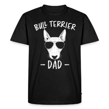 Bull Terrier Dad Scretch - T-shirt Premium bio Homme - noir - Devant - Nico (187cm)