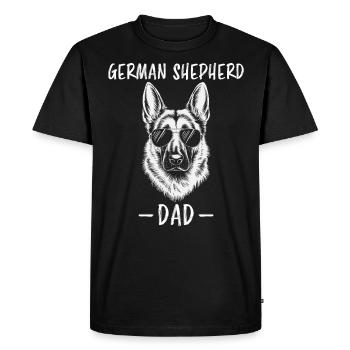 Berger allemand disant berger allemand cadeau - T-shirt Premium bio Homme - noir - Devant - Nico (187cm)