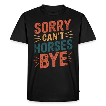 Chevaux Disant Sports Equestres Drôle Cheval Cadeau - T-shirt Premium bio Homme - noir - Devant - Nico (187cm)