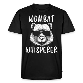 Wombat Disant Australie Drôle Wombats Cadeau - T-shirt Premium bio Homme - noir - Devant - Nico (187cm)