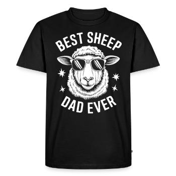 Sheep Saying Domestic Sheep Funny Sheep Gift - Men's Premium Organic T-Shirt - black - Front - Nico (187cm)