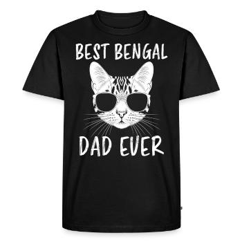 Chat du Bengale disant drôle Cadeau de chats du Bengale - T-shirt Premium bio Homme - noir - Devant - Nico (187cm)