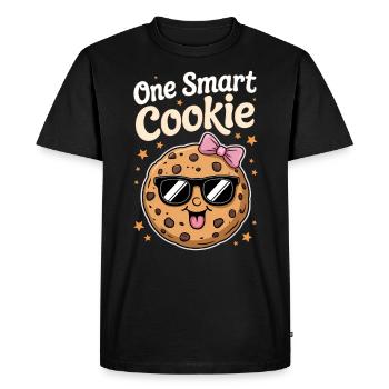 Cookies Disant Biscuits au Chocolat Cadeau de Cookie Drôle - T-shirt Premium bio Homme - noir - Devant - Nico (187cm)