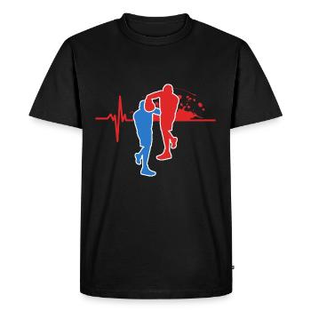 Boxing Champion - Men's Premium Organic T-Shirt - black - Front - Nico (187cm)