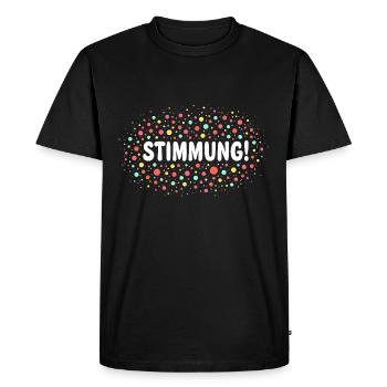 Konfetti Stimmung Karneval Fasching - Männer Premium Bio T-Shirt - Schwarz - Vorne - Nico (187cm)