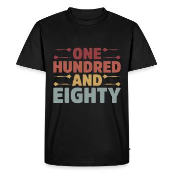 Funny darts gift idea for darts players darts - Men's Premium Organic T-Shirt - black - Front - Nico (187cm)