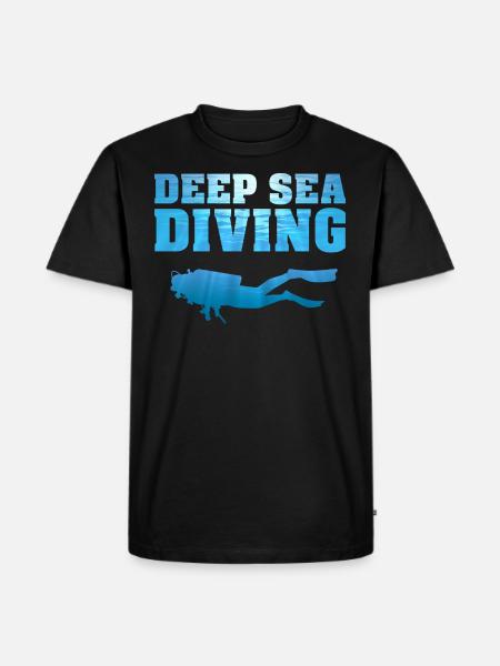 Diving Divers Deep Sea Divers - Men's Premium Organic T-Shirt - black