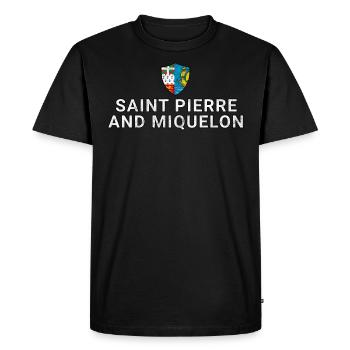 Saint-Pierre-et-Miquelon - T-shirt Premium bio Homme - noir - Devant - Nico (187cm)