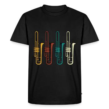 Jazz - Men's Premium Organic T-Shirt - black - Front - Nico (187cm)