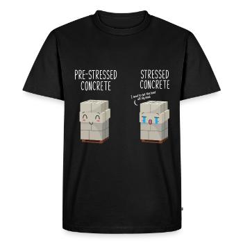 Concrete Finisher Concrete Mixer Prestressed - Men's Premium Organic T-Shirt - black - Front - Nico (187cm)
