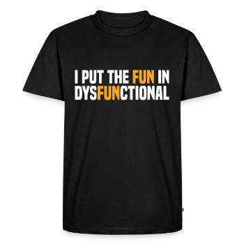 J’ai mis le plaisir dans l’épicéa dysfonctionnel de Lustiger - T-shirt Premium bio Homme - noir - Devant - Nico (187cm)