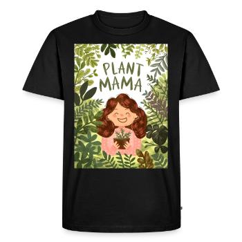 Plant Mama Eco Friendly - T-shirt Premium bio Homme - noir - Devant - Nico (187cm)