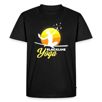 slackline - T-shirt Premium bio Homme - noir - Devant - Nico (187cm)