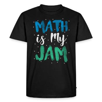 Mathlete Gift Math est mon cadeau de professeur de mathématiques Jam - T-shirt Premium bio Homme - noir - Devant - Nico (187cm)