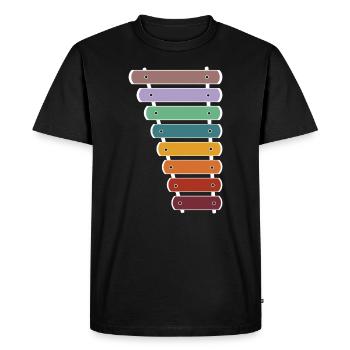 Xylophone joueur T-shirt Xylofon cadeau - T-shirt Premium bio Homme - noir - Devant - Nico (187cm)