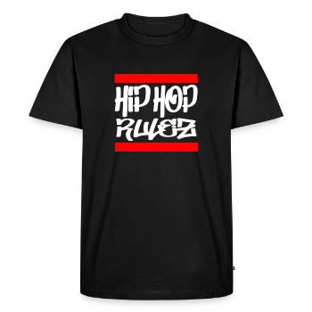 Rap hip hop - T-shirt Premium bio Homme - noir - Devant - Nico (187cm)