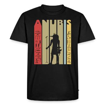 Egypte Anubis T-Shirt Cadeau Dieu Totenriten - T-shirt Premium bio Homme - noir - Devant - Nico (187cm)