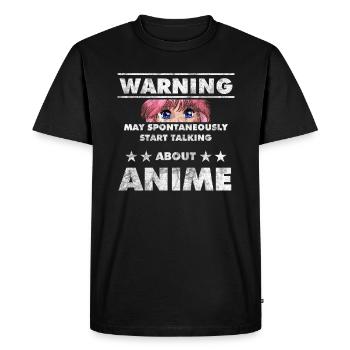 Anime - T-shirt Premium bio Homme - noir - Devant - Nico (187cm)