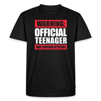 adolescent - T-shirt Premium bio Homme - noir - Devant - Nico (187cm)