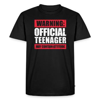 Teenage 13th birthday 13 years Bday gift - Men's Premium Organic T-Shirt - black - Front - Nico (187cm)