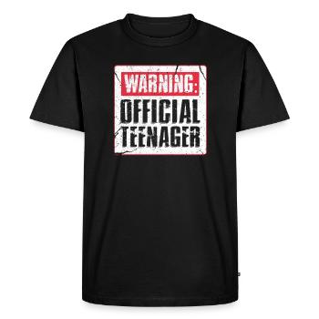 Teenage 13th birthday 13 years Bday gift - Men's Premium Organic T-Shirt - black - Front - Nico (187cm)