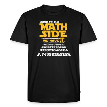 Cadeaux Math Pi Math Teacher Student Gift - T-shirt Premium bio Homme - noir - Devant - Nico (187cm)