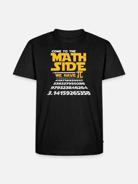 Mathe Pi Mathematik Lehrer Schüler Geschenk - Herre Premium økologisk T-shirt - sort
