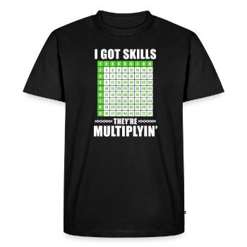 Math math - Men's Premium Organic T-Shirt - black - Front - Nico (187cm)