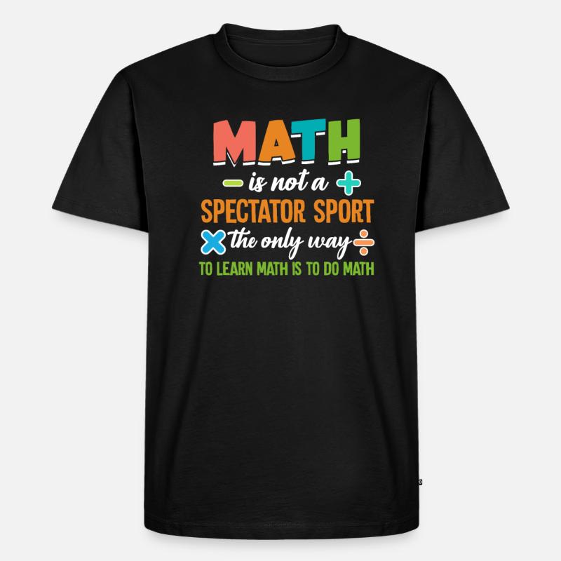 Math math - Men's Premium Organic T-Shirt - black