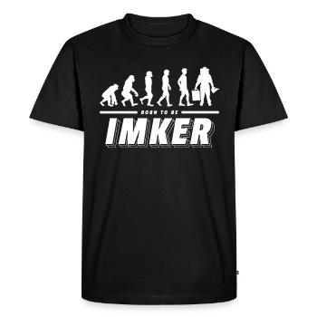Cadeau de chemise de nid d'abeilles d'apiculteur d'apiculteur évolution - T-shirt Premium bio Homme - noir - Devant - Nico (187cm)