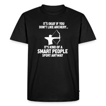 archer - T-shirt Premium bio Homme - noir - Devant - Nico (187cm)