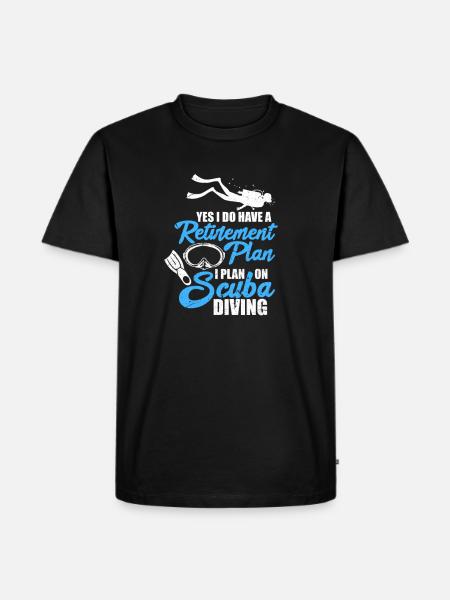 Diver Diving Retiree Grandpa Scuba Diving Gift - Men's Premium Organic T-Shirt - black