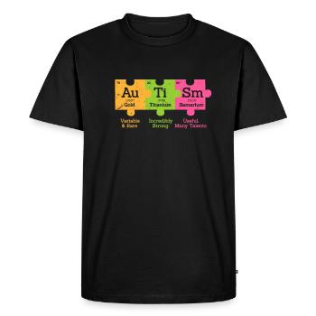 Autism Autist Asperger Syndrome Gift - T-shirt Premium bio Homme - noir - Devant - Nico (187cm)