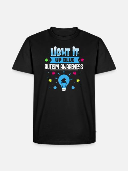 autism - Men's Premium Organic T-Shirt - black