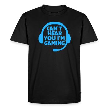 Jeu Headphone Gamer Gamer Jeu cadeau - T-shirt Premium bio Homme - noir - Devant - Nico (187cm)
