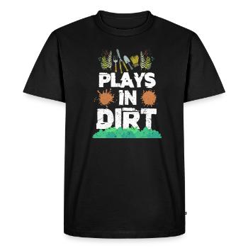Jardinage - T-shirt Premium bio Homme - noir - Devant - Nico (187cm)